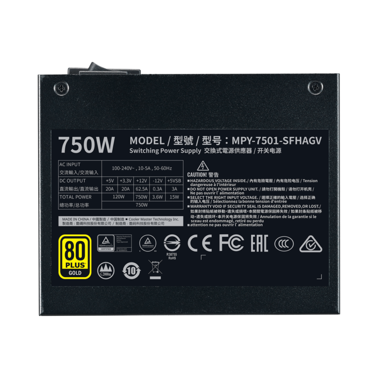 POWER SUPPLY COOLERMASTER V750 SFX GOLD MODULAR thumbnail 2