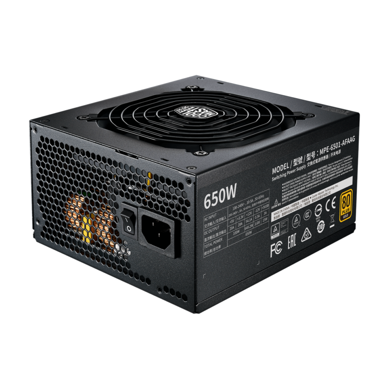 PSU 650W 80+ GOLD FULL MODULAR COOLERMASTER V2 thumbnail 2