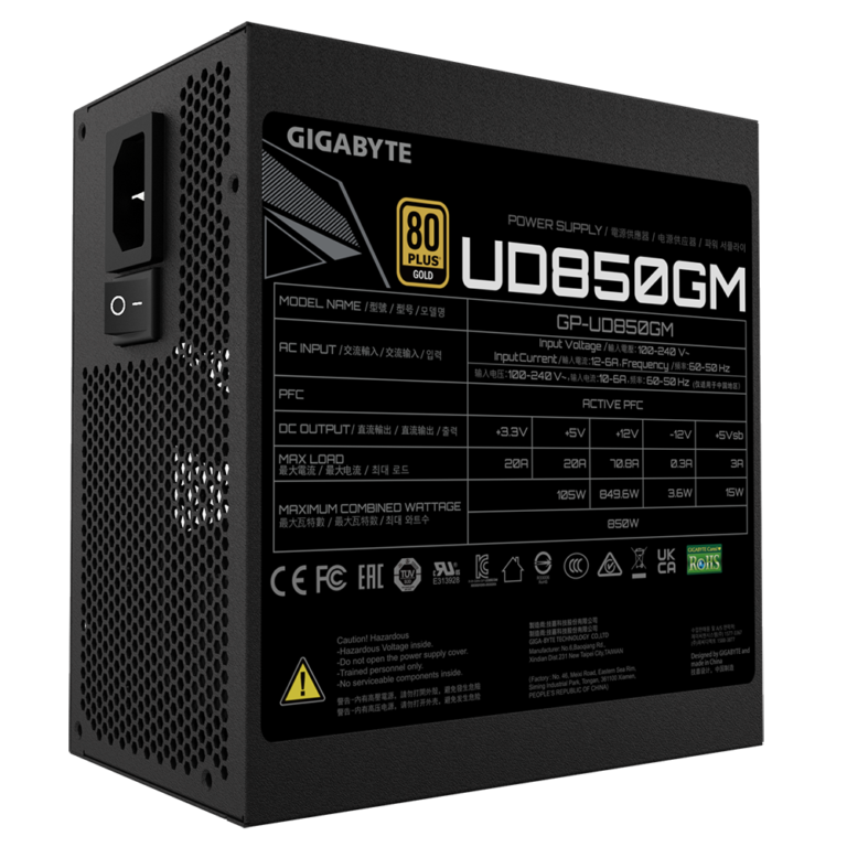 PSU 850W GIGABYTE UD850GM thumbnail 4