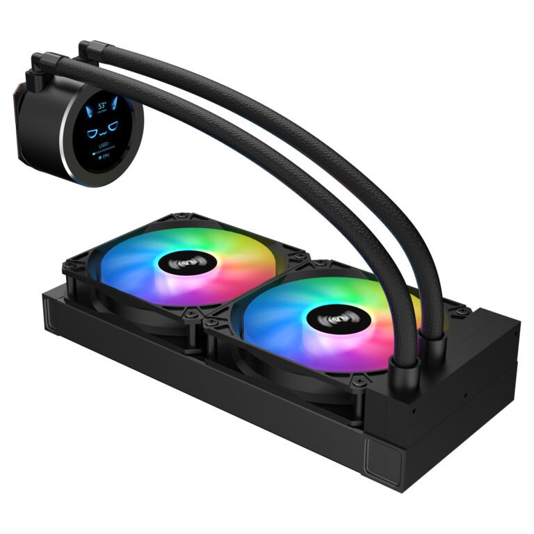 CPU COOLER NEBULA AQUA FORCE 240 BLACK ARGB thumbnail 2