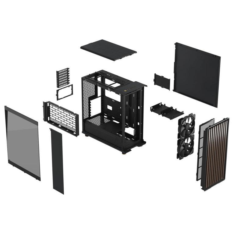 CASE FRACTAL DESIGN NORTH CHARCOAL BLACK TG DARK thumbnail 2