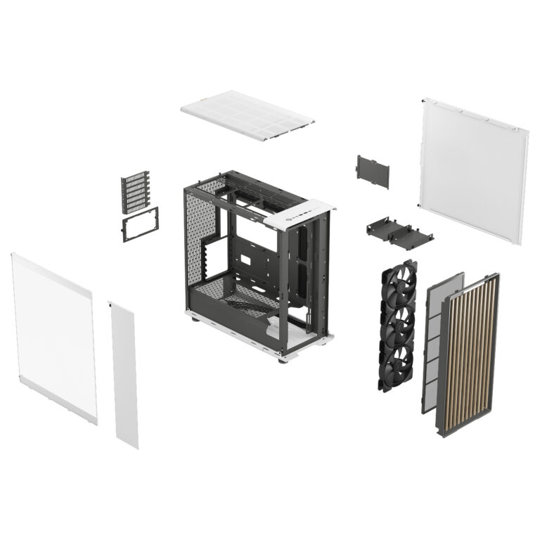 CASE FRACTAL DESIGN NORTH XL CHALK WHITE TG CLEAR thumbnail 2