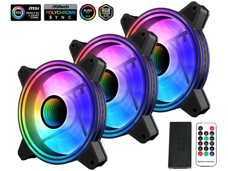 SET NEBULA 3X FAN ARGB 6CF120I BLACK thumbnail 3