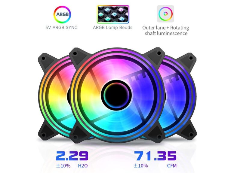 SET NEBULA 3X FAN ARGB 6CF120I BLACK