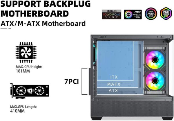 CASE NEBULA SOLAR BLACK ARGB - Figura 2