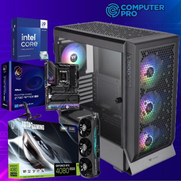 WORKSTATION & GAMING PC THERMALTAKE CERES ARGB I9-14900KF + RTX 4080 SUPER