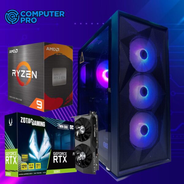 GAMING PC NEBULA GEM ARGB RYZEN 9 5900X + RTX 3060