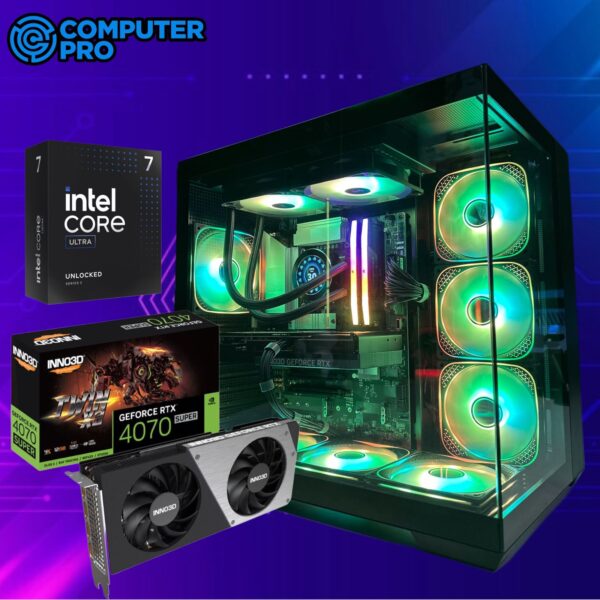 WORKSTATION & GAMING PC NEBULA PANORAMIC ARGB CORE ULTRA 7 265K+RTX 4070 SUPER