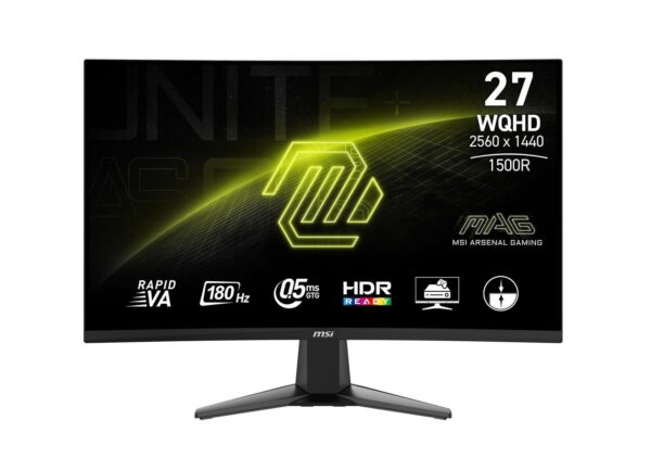 MONITOR GAMING MSI MAG 27CQ6F 27 INCH 2K 180HZ 0.5MS CURVED