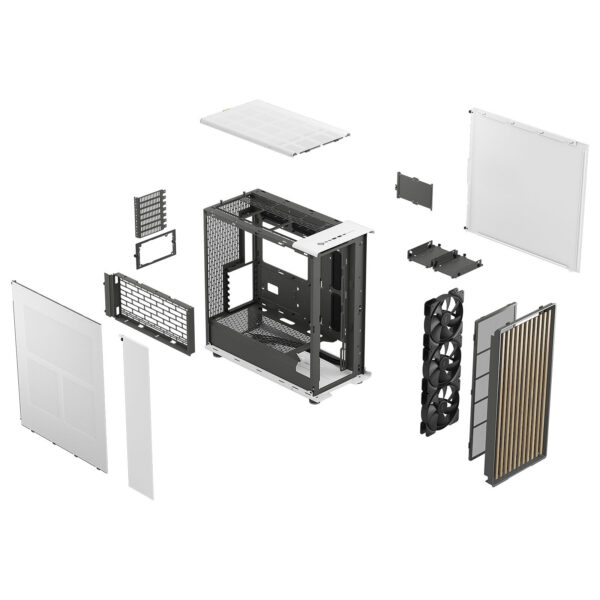 CASE FRACTAL DESIGN NORTH XL CHALK WHITE MESH - Figura 2