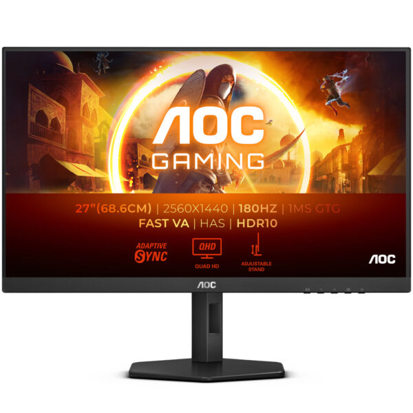 MONITOR GAMING AOC Q27G4XN 27 INCH 2K 180HZ 1MS FLAT