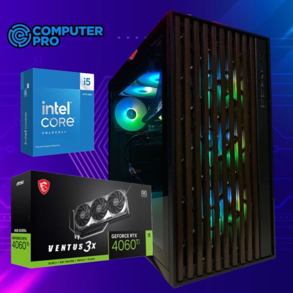 GAMING PC NEBULA NORTH ARGB CORE I5-14600KF + RTX 4060TI