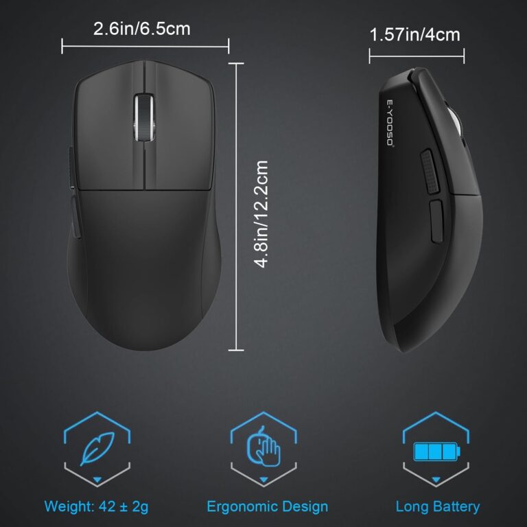 MOUSE WIRELESS E-YOOSO X-44 BLACK 1KHZ thumbnail 4