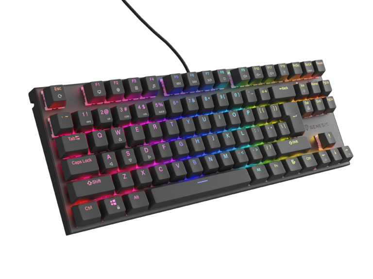 TASTIERE MEKANIKE GENESIS THOR 303 TKL PEACH SWITCHES BLACK thumbnail 2