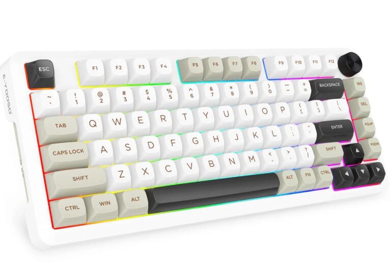 TASTIERE WIFI MEKANIKE E-YOOSO Z-82 White-gray-black Silverwood Switch thumbnail 2