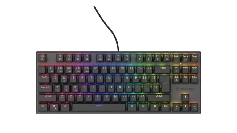 TASTIERE MEKANIKE GENESIS THOR 303 TKL PEACH SWITCHES BLACK thumbnail 4