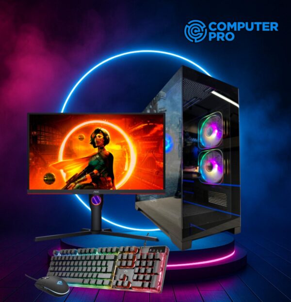SET GAMING NEBULA FLOW ARGB + MONITOR AOC 25G3ZM/BK