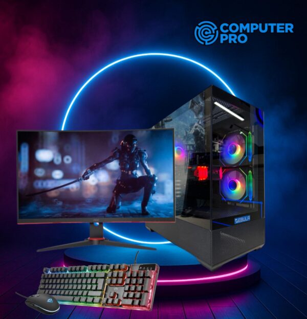 SET GAMING NEBULA SKY ARGB + MONITOR AOC C27G2ZE/BK