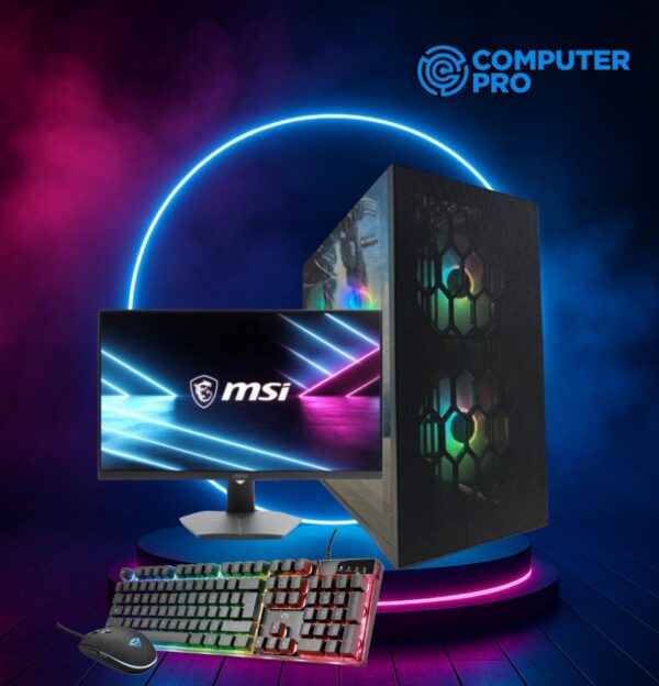 SET GAMING NEBULA MESH ARGB + MONITOR MSI G244F E2