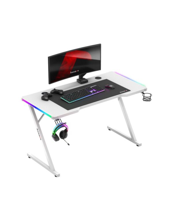 TAVOLINE GAMING HUZARO HERO 2.5 WHITE RGB