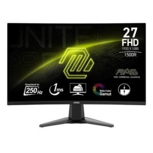 MONITOR GAMING MSI MAG 27C6X 27 INCH FHD 250HZ 1MS CURVED