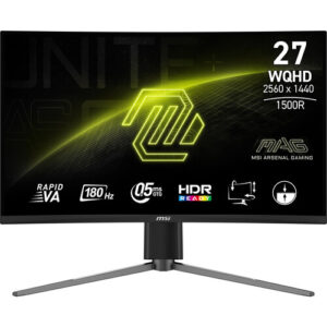 MONITOR GAMING MSI MAG 27CQ6PF 27 INCH 2K 180HZ 0.5MS CURVED