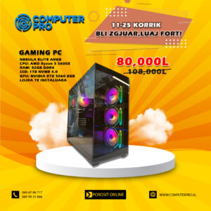 GAMING PC NEBULA ELITE ARGB RYZEN 5 5600X + RTX 5060 8GB