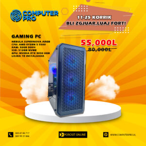 GAMING PC NEBULA SUPERNOVA ARGB RYZEN 5 5500 + RTX 3050