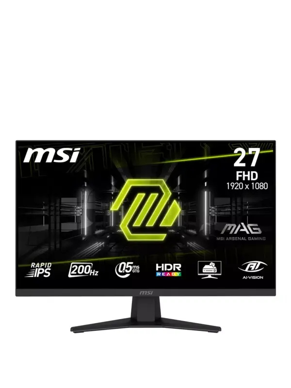 MONITOR GAMING MSI MAG 274F 27 INCH FHD IPS 200HZ 0.5MS FLAT