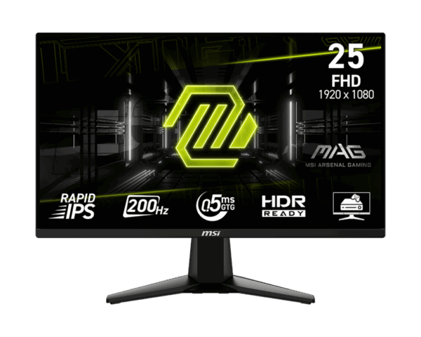 MONITOR GAMING MSI MAG 255F E20 25 INCH FHD IPS 200HZ 0.5MS