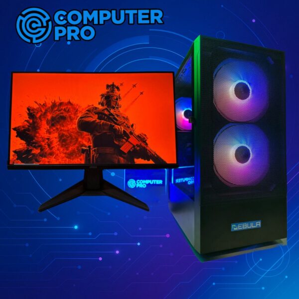 SET GAMING NEBULA RUSH ARGB + MONITOR  MSI MAG 255F E20