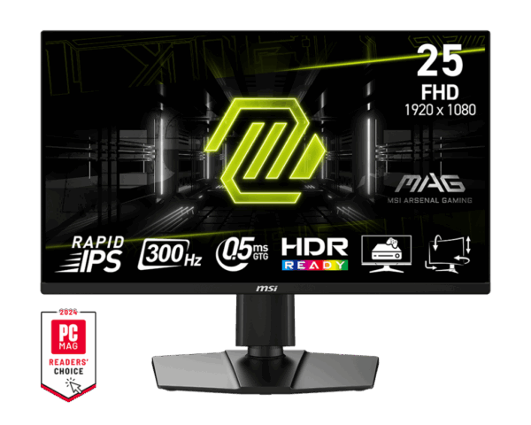 MONITOR MSI MAG 255PXF 24.5 INCH FHD IPS 300HZ 0.5MS HDR LIFT