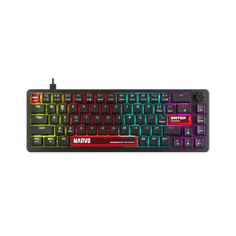 Tastierë Mekanike Marvo Arma 67 – 65% me Peach Linear Switches