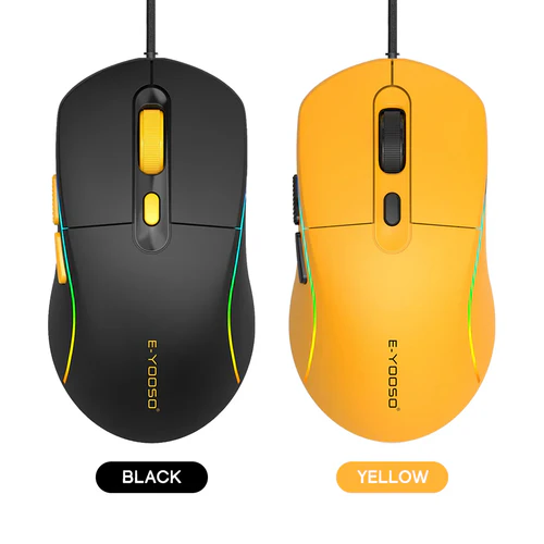 Mouse Gaming E-YOOSO X-53 RGB Wired – Black thumbnail 2
