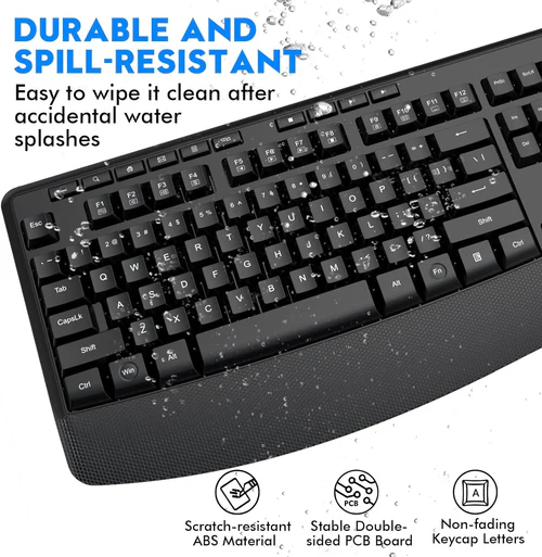 Set Tastiere + Mouse Wireless E-YOOSO E-787 Black thumbnail 4
