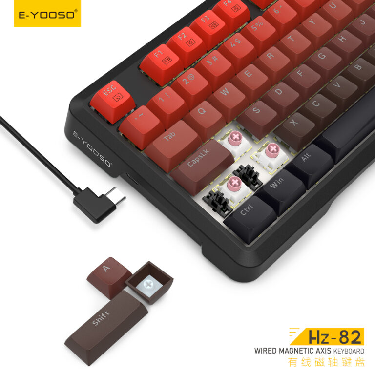 Tastiere Magnetike E-YOOSO HZ-82 RGB Gradient Red thumbnail 3