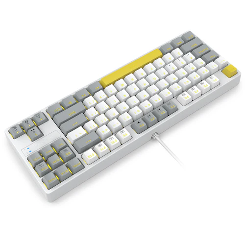 Tastiere Mekanike E-YOOSO Z-87 Red Switch – White Gray thumbnail 2