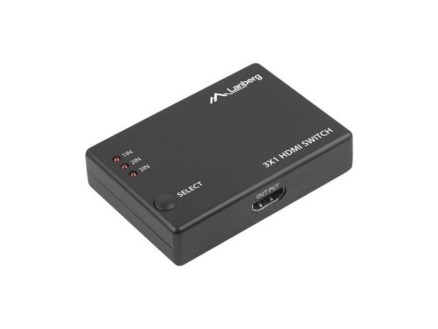 Lanberg Video Switch 3x HDMI SWV-HDMI-0003 – HDMI Switch 3 në 1 thumbnail 2