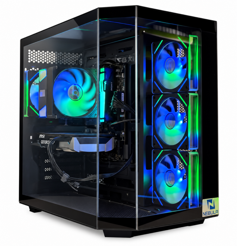 Gaming PC Ryzen 5 7500F RTX 5060 – Nebula Crystal Black ARGB