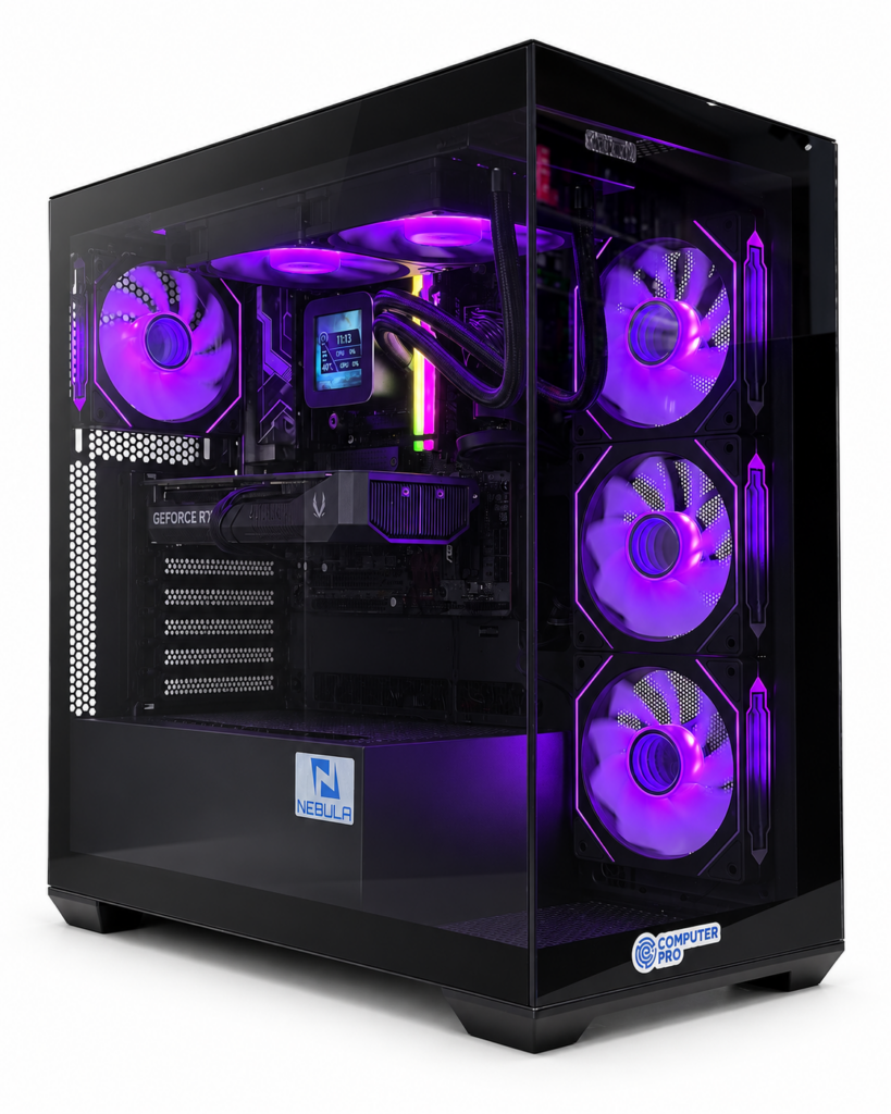 Gaming PC Ryzen 7 7800X3D RTX 5060 Ti – Nebula Elite Black ARGB