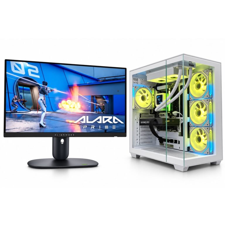 Set Gaming NEBULA CRYSTAL WHITE Ryzen 5 9600X / RX 9060 XT 16GB / Alienware 320Hz