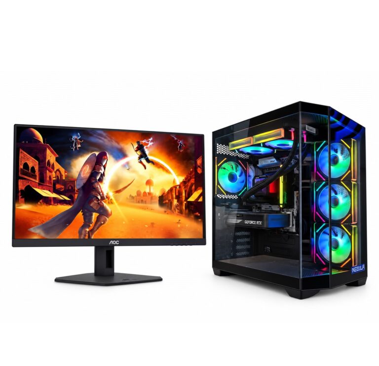 Set Gaming NEBULA CRYSTAL Ryzen 7 9700X / RTX 5060 Ti 8GB / AOC 200Hz